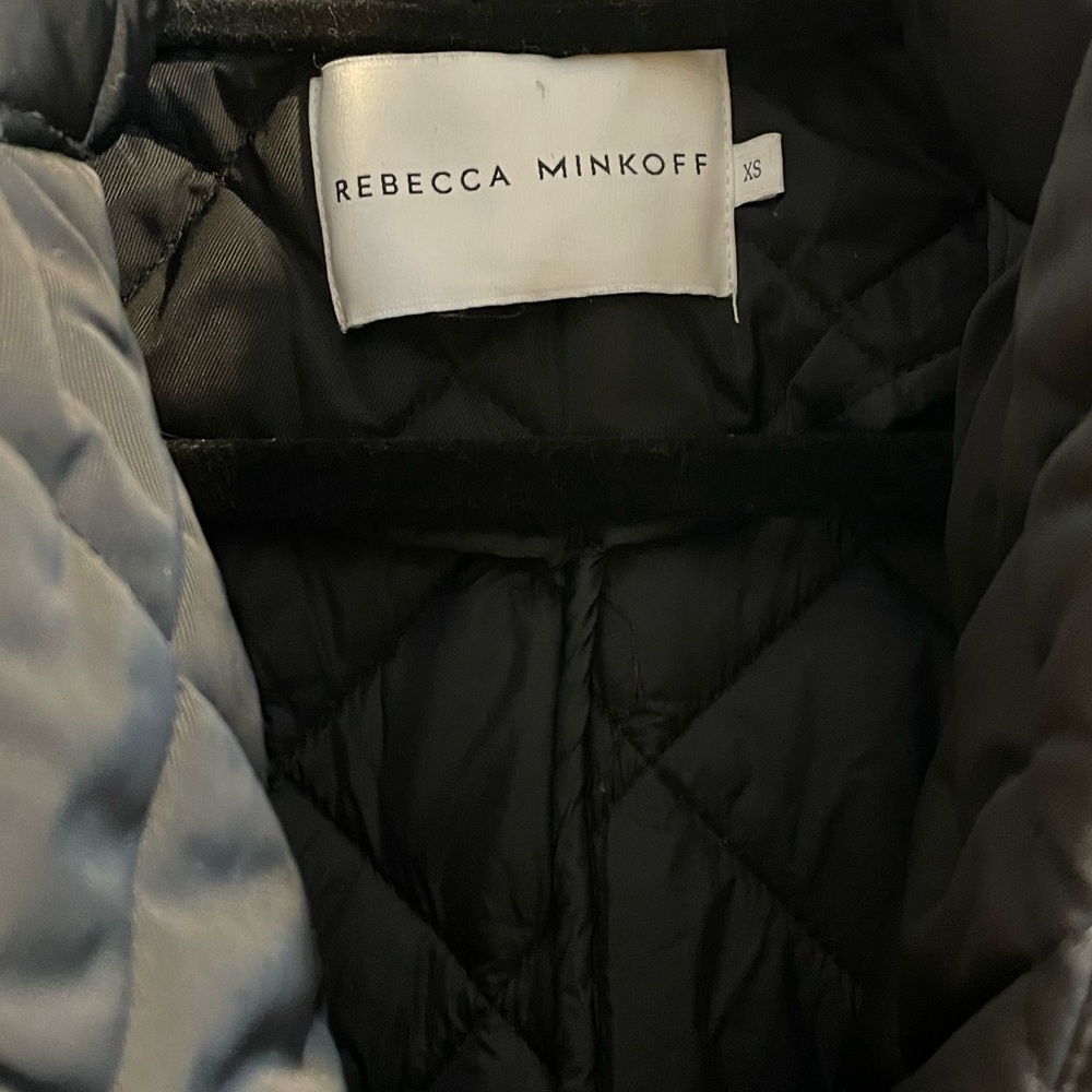 Rebecca Minkoff Black Quilted Puffer Jacket XS - Picture 4 of 6